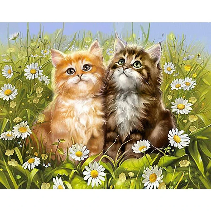 Crafting Spark Summer Kittens  Diamond Painting Kit