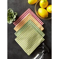DII® Pea Patch Check Heavyweight Dishcloths, 4ct.