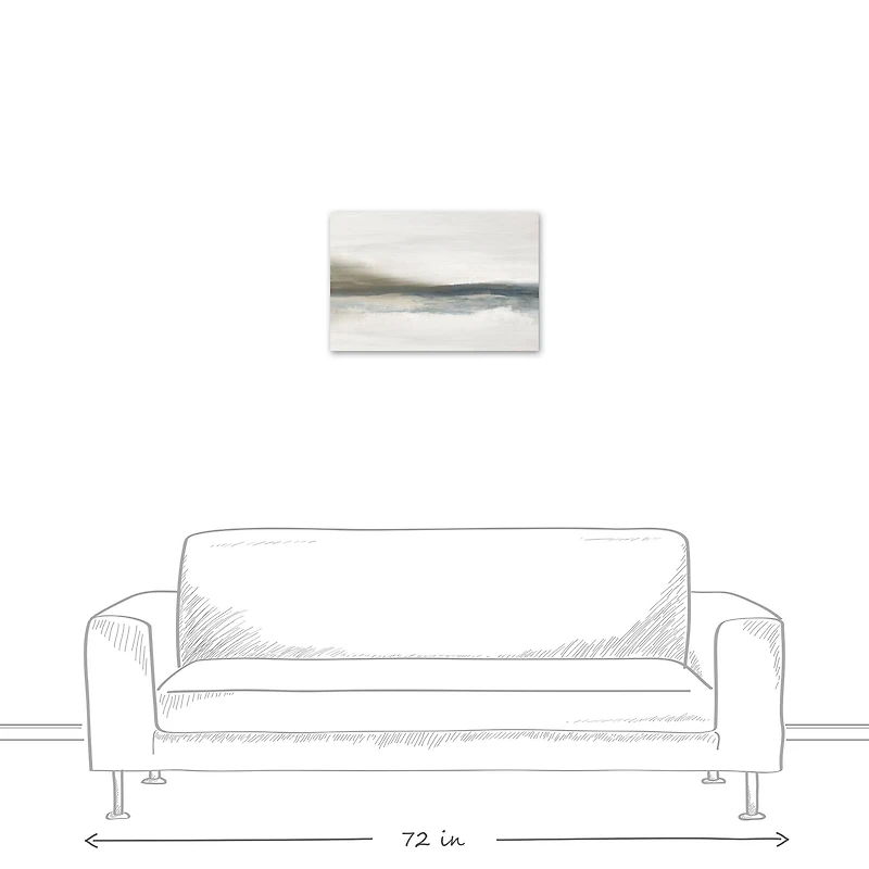 Moody Abstract 24" x 16" Canvas Wall Art