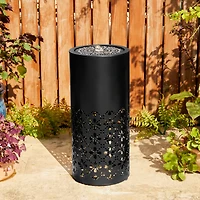 Glitzhome® 23.5" Metal LED Cutout Pattern Outdoor Fountain