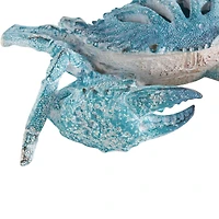 10" Polystone Crab Textured Decorative Sculpture