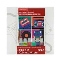 4" x 4" Retro Canvas Painting Kit by Craft Smart®