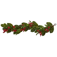 5ft. Magnolia Berry Pine Artificial Garland