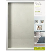 White Flat Shadow Box by Studio Décor® 