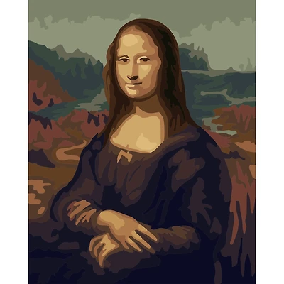 8" x 10" Mona Lisa Paint-by-Number Kit with Wood Display Hanger by Artist's Loft®