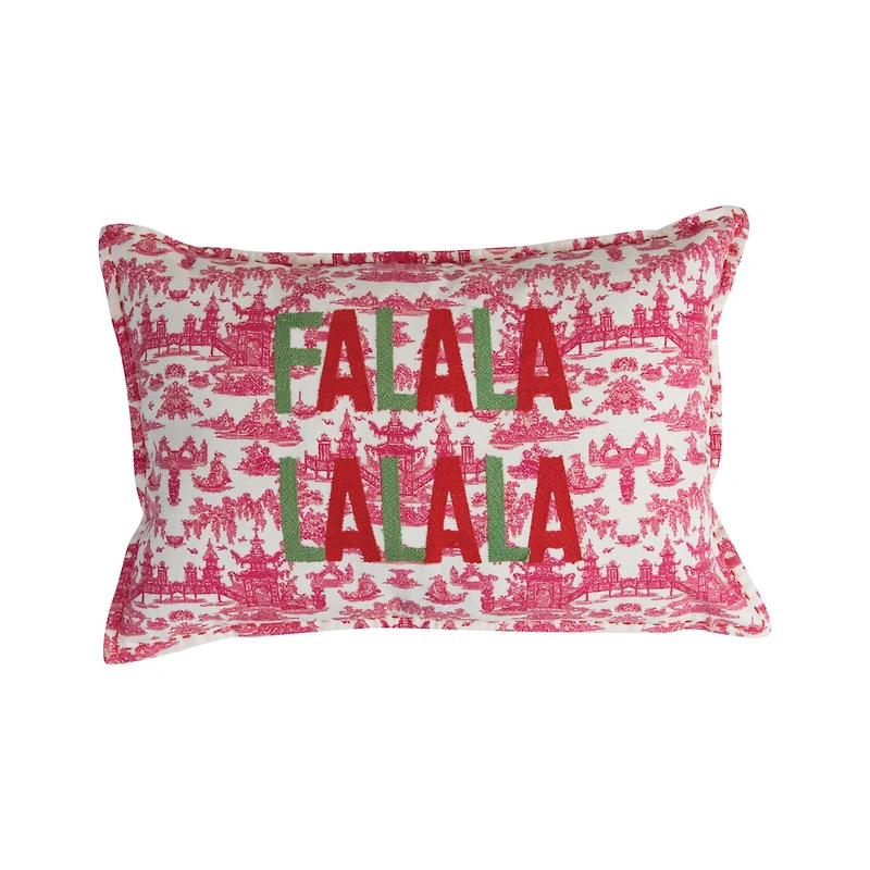 Hello Honey® Falala Embroidered Lumbar Pillow