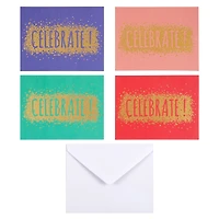 Gold Celebrate Cards & Envelopes by Recollections™, 4.25" x 5.5"