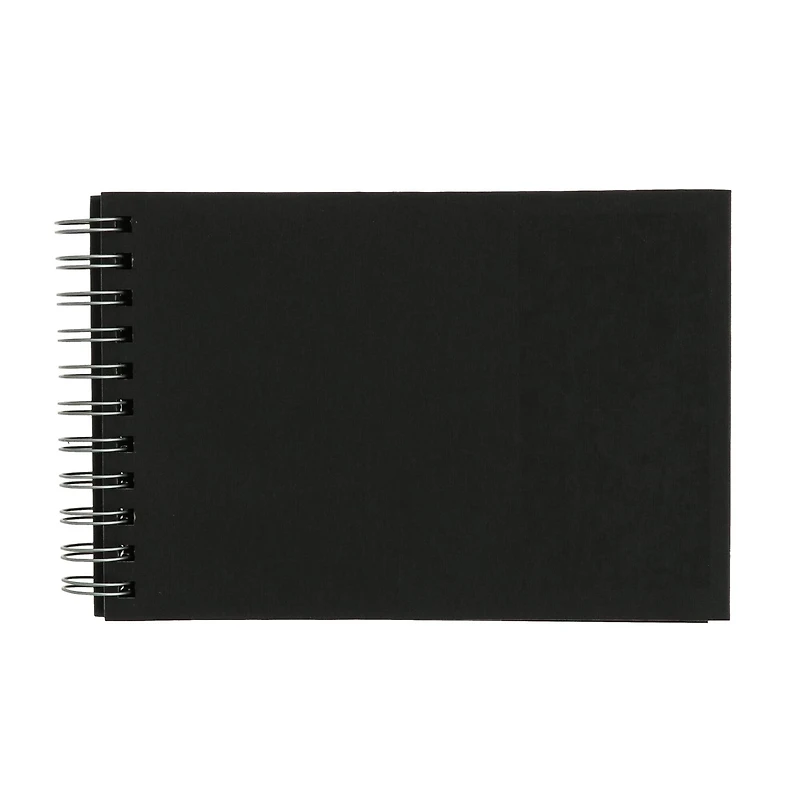 Fabriano® Black Landscape Spiral-bound Drawing Book, 8.25'' x 5.8''
