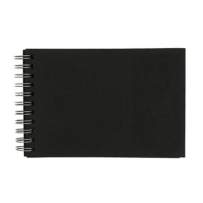 Fabriano® Black Landscape Spiral-bound Drawing Book, 8.25'' x 5.8''