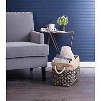 DII® Medium Ikat Rectangle Burlap Bin