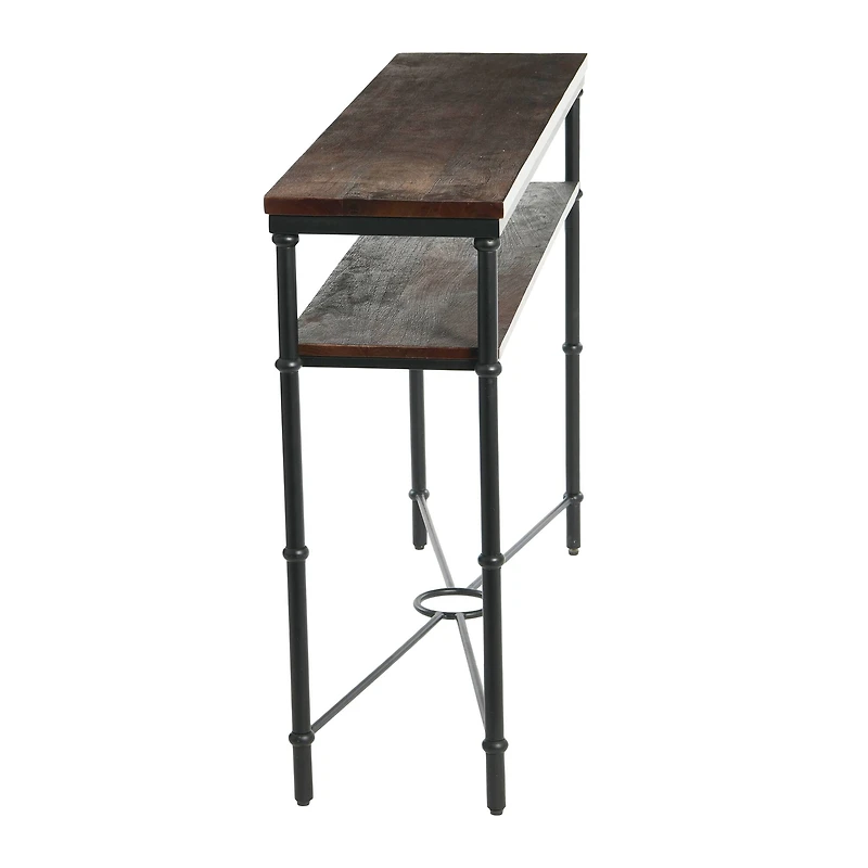 Hello Honey® 48" Saratoga Rustic Wood & Metal Console Table