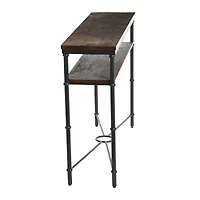Hello Honey® 48" Saratoga Rustic Wood & Metal Console Table