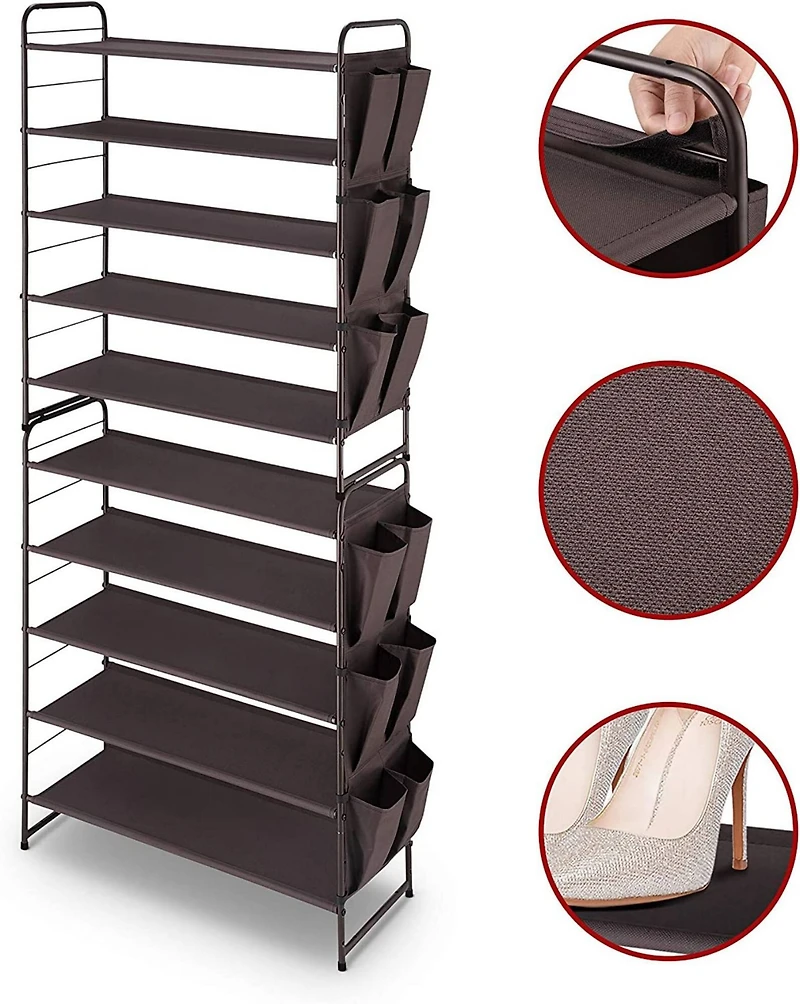 NEX™ Oumilen Bronze -Tier Stackable Shoe Rack