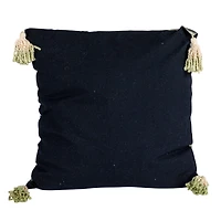 Hello Honey® Aqua Serenity Velvet Tassel Pillow
