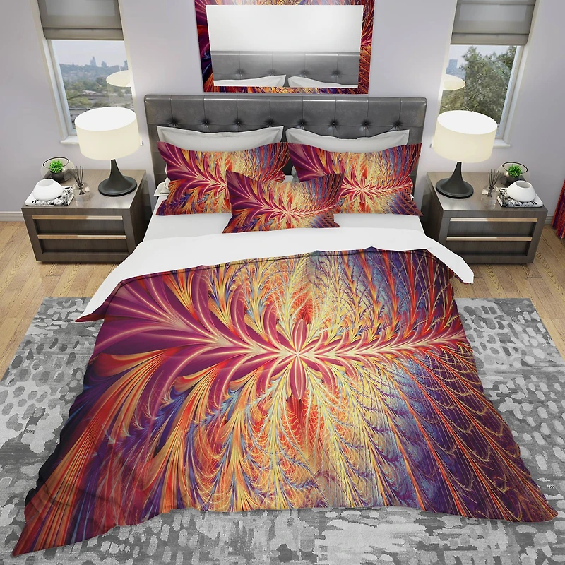 Designart 'In Sync' Modern & Contemporary Bedding Set