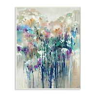 Stupell Industries Abstract Blue Purple Drip Framed Wall Art