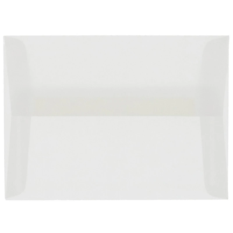 JAM Paper A8 Clear Translucent Vellum Invitation Envelopes, 25ct.