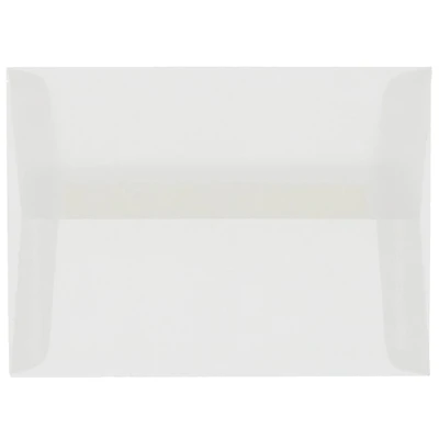 JAM Paper A8 Clear Translucent Vellum Invitation Envelopes, 25ct.