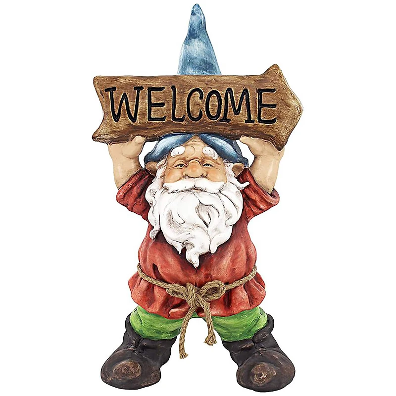 Design Toscano 22" Welcoming Willie Garden Gnome Greeter Statue