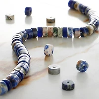 Sodalite Heishi Beads by Bead Landing