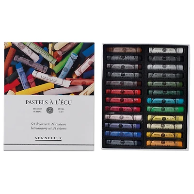 Sennelier 24 Introductory Colors Extra-Soft Pastel Full Stick Set