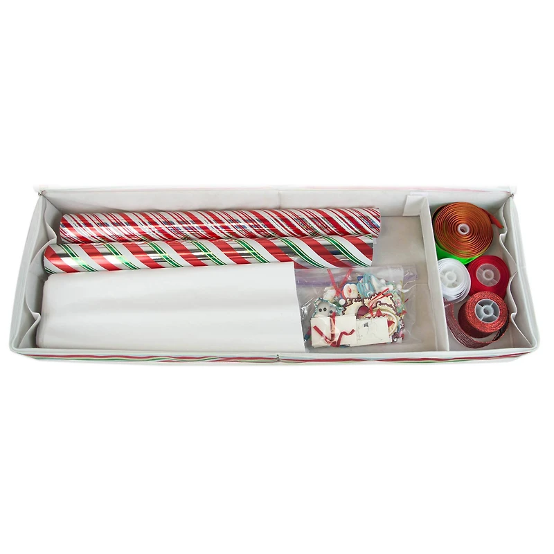 DII® Holiday Stripe Wrap Paper Storage