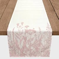 Spring Wildflowers Outdoor Table Runner