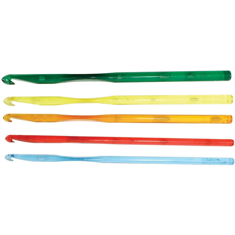 Susan Bates® Crystalites Acrylic Crochet Hook Set, G-K