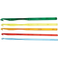 Susan Bates® Crystalites Acrylic Crochet Hook Set, G-K