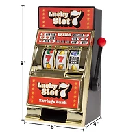 Toy Time Lucky 7s Tabletop Slot Machine Coin Bank