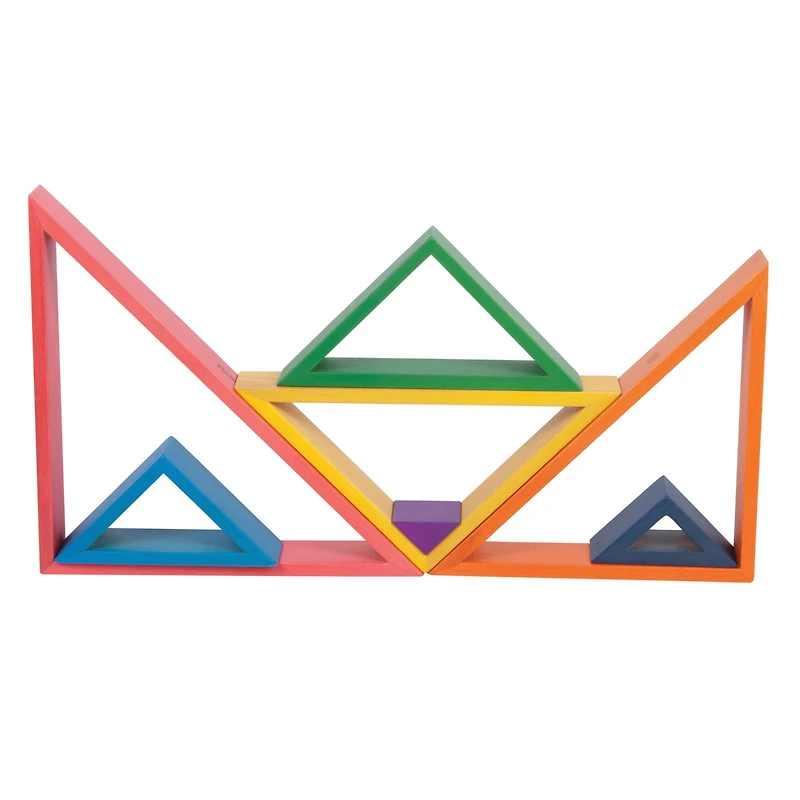 TickiT® Wooden Rainbow Architect Triangles