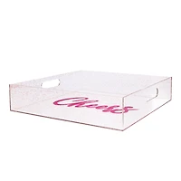 12" Cheers Glitter Tray by Ashland®