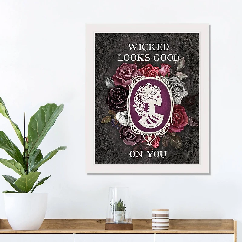 Wicked Looks Good on You White Framed Print Wall Art