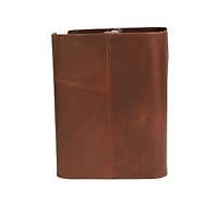 16" Brown Leather Magazine Holder