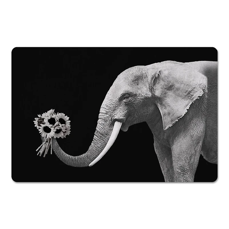 Elephant Bouquet 27" x 18" Floor Mat