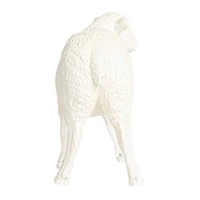 Hello Honey® 6.75" Long White Pastoral Elegance Sheep Taper Candle Holder