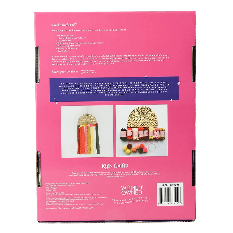 Kids Crafts Speak Like Maya Rainbow Wall Hanging Craft Kit