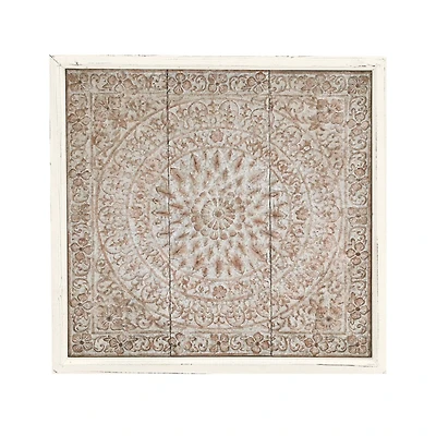 34" Brown Iron Rustic Wall Décor