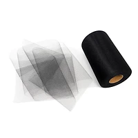 SINGER® Black Tulle Fabric Roll, 6" x 100yd.