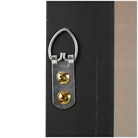 40" x 40" Blue Canvas Geometric Framed Wall Art with White Square Outlines