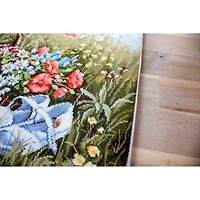 Luca-s Meadow With Poppies Counted Cross Stitch Kit