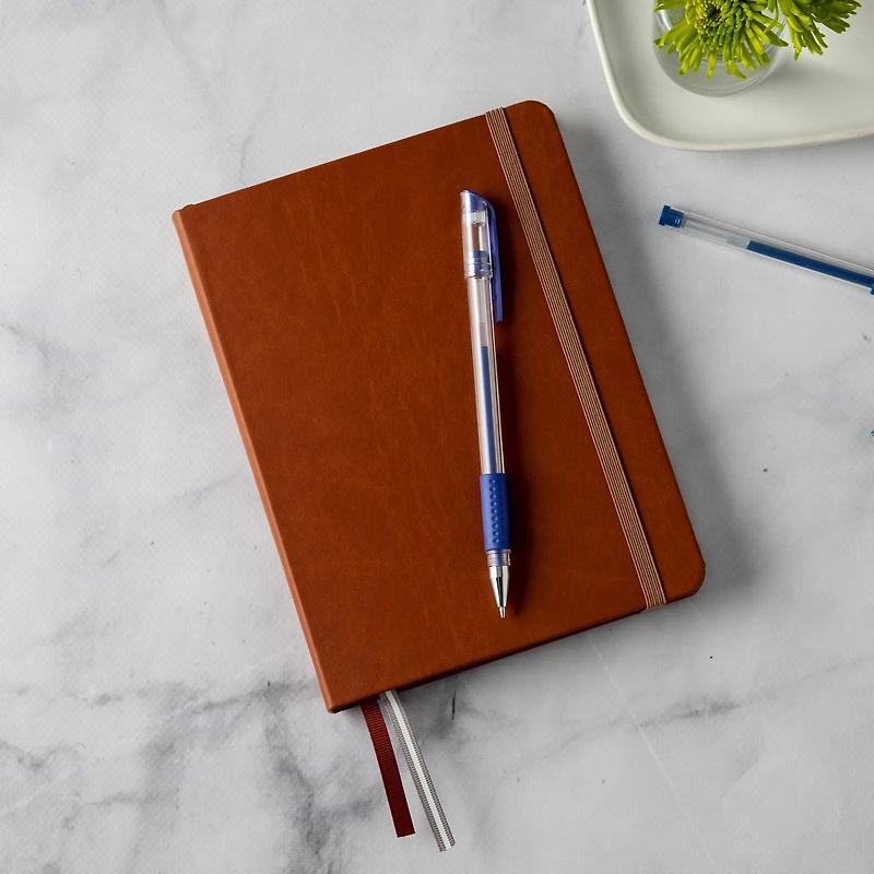 8 Pack: Cognac Hardcover Dot Journal by Artist's Loft™