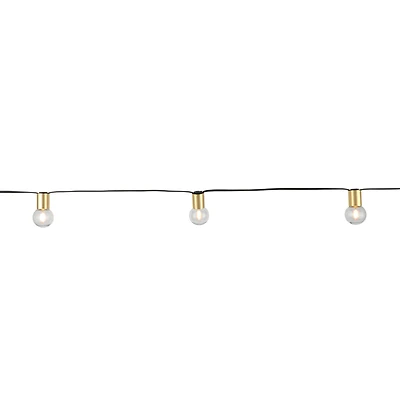 12ct. Gold Globe Warm White LED String Lights by Ashland®