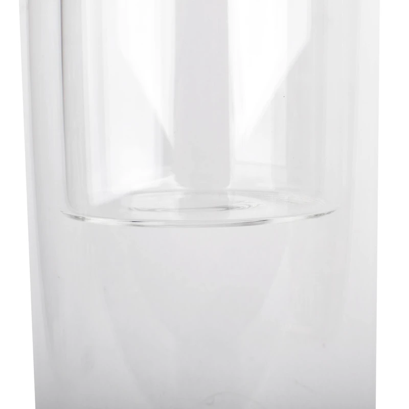 10" Clear Glass Dual Cylinder Candle Holder by Ashland®