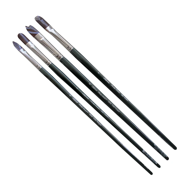 Silver Brush Limited Ruby Satin® 4 Piece Brush Set