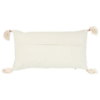 Love Chindi Appliqued Cotton Pillow