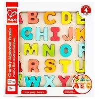 Hape Alphabet Wooden Blocks Learning Puzzle