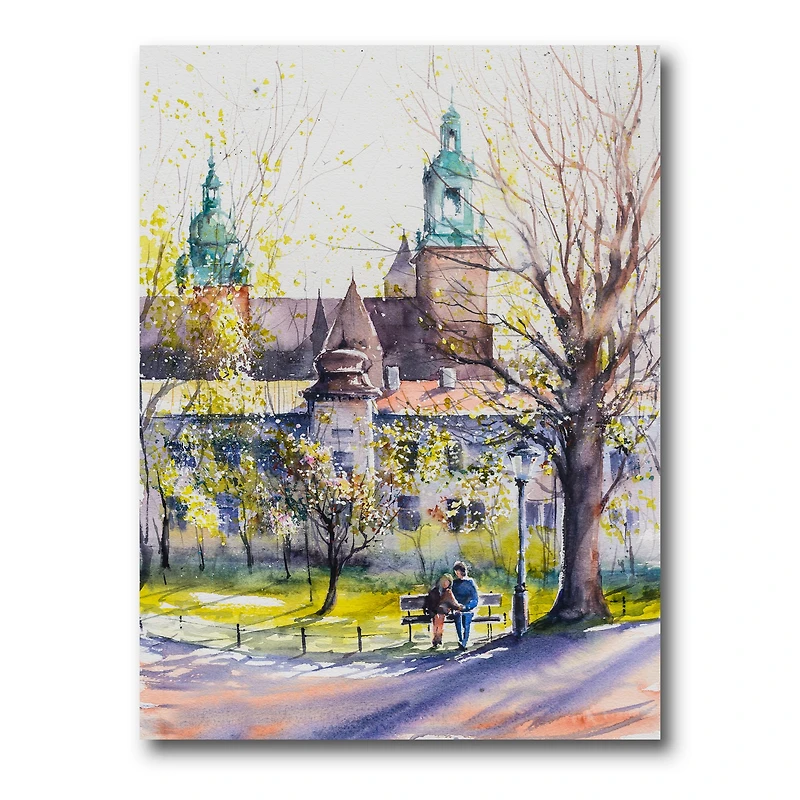 Designart - Castel Through The Trees of The Park