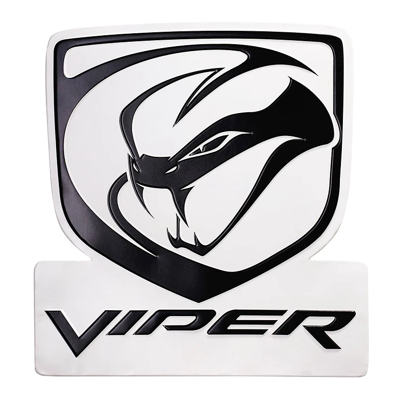 Dodge Viper Embossed Shaped Metal Wall Sign