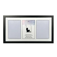 Simply Essentials™ 3 Opening Black Collage Frame with Mat by Studio Décor